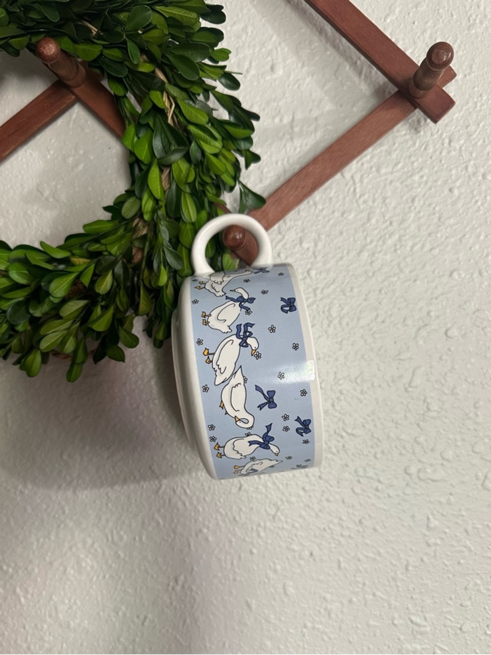Vintage Blue Ribbon Goose Soup Bowl/Mug